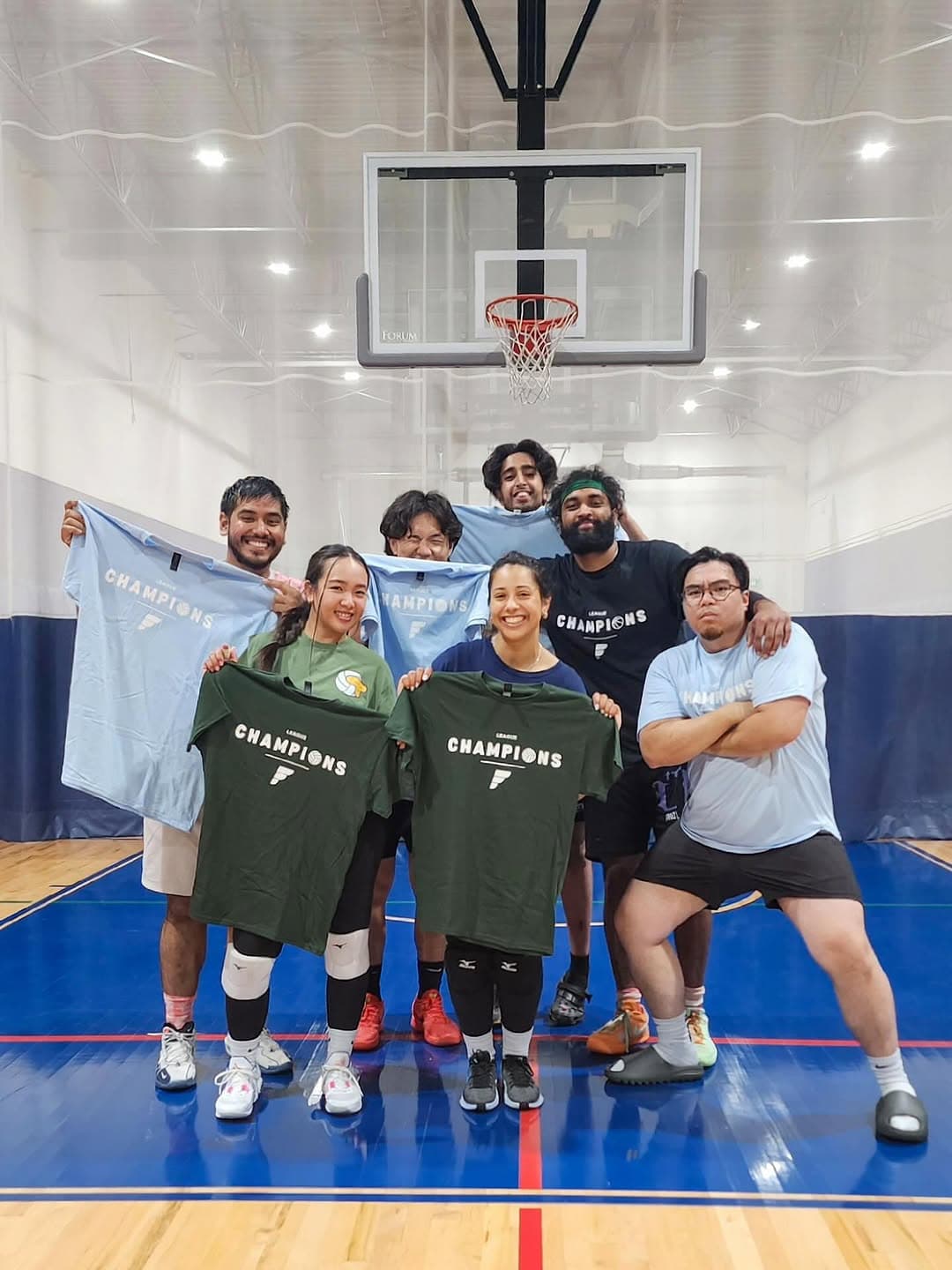 Fitsports league champions celebrating