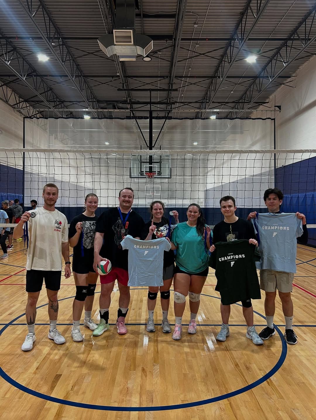 Fitsports volleyball game action